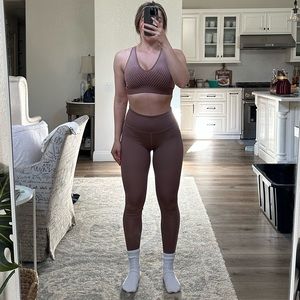 H&M matching workout set - mauve